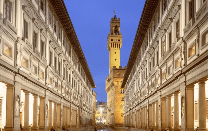 Restauro di alcune sale espositive della Galleria degli Uffizi di Firenze
